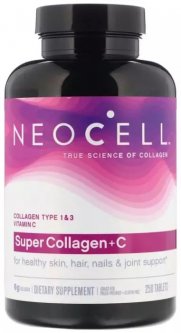 купить Натуральная добавка NeoCell Коллаген + Витамин С Тип 1&3 250 таблеток (16185128965)