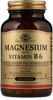 купить Минералы Solgar Magnesium vitamin B6 250 таблеток Магний и витамин (033984017214)