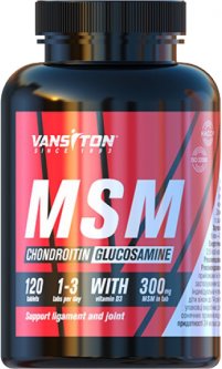 купить Хондропротектор Vansiton Хондроитин + Глюкозамин + MSM 120 таблеток (4820106592201)