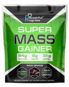 купить Гейнер Powerful Progress Super Mass Gainer 4 кг Шоколад (463014)