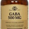 купить Аминокислота Solgar GABA (Гамма-Аминомасляная Кислота) 500 мг 100 вегетарианских капсул (033984012110)