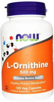 купить Аминокислота Now Foods L-Ornithine 500 мг 120 капсул (733739001221)