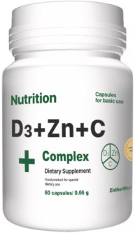 купить Витаминно-минеральный комплекс EntherMeal D3 + Zinc + С Complex+ 60 капсул (AD3ZNC60EM089)