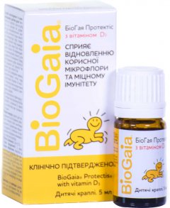 купить Пробиотик BioGaia Протектис детские капли с витамином D3 5 мл (000000633)