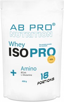 купить Протеин изолят AB PRO ISO PRO Whey+ Amino 450 г Манго (ISOPROABMA109)