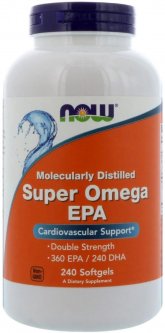 купить Жирные кислоты Now Foods Super Omega EPA 1200 мг 240 капсул (733739016836)
