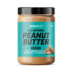 купить Натуральная арахисовая паста BioTech All Natural Peanut Butter (400 г) биотеч smooth