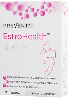 купить Комплексный суплемент ЭстроХелс для поддержки женского гормонального здоровья Кальций D-глюкорат + ДИМ + Витекс + Зеленый чай + Ликопин + Селен (EstroHealth ТМ PREVENT) №30 (7640162329118)