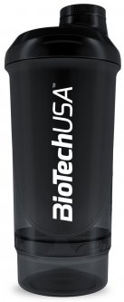 купить Шейкер BioTeсh Wave+ Compact shaker 500 мл + 150 мл Черный