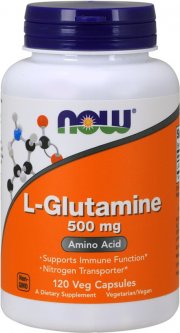 купить Аминокислота Now Foods L-Глютамин 500 мг 120 гелевых капсул (733739000927)
