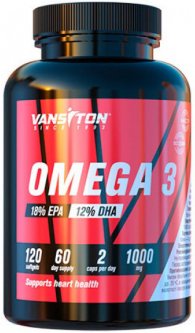 купить Жирные кислоты Vansiton OMEGA 3 120 капсул (4820106591976)