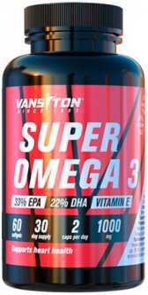 купить Жирные кислоты Vansiton SUPER OMEGA 3 60 капсул (4820106591983)