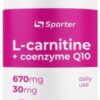купить Жиросжигатель Sporter L-Carnitine 670 мг + CoQ10 30 мг 45 капсул (4820249720202)