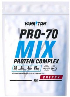 купить Протеин Vansiton Mega Protein Pro-70 900 г Cherry (4820106591631)
