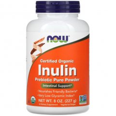 купить Инулин в порошке NOW Foods "Inulin Prebiotic Pure Powder" пребиотик для пищеварения (227 г)