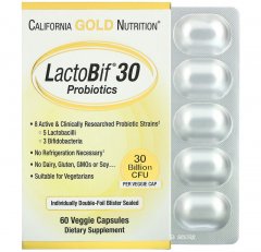 купить Пробиотики California GOLD Nutrition "LactoBif Probiotics" 30 млрд КОЕ (60 капсул)