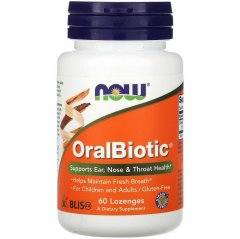 купить Пробиотики оральные NOW Foods "OralBiotic" здоровье полости рта и горла (60 пастилок)