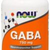 купить Натуральная добавка Now Foods GABA 750 мг 100 капсул (733739000897)