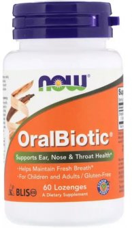 купить Пробиотики Now Foods OralBiotic 60 таблеток (733739029218)