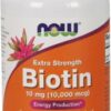 купить Витамины Now Foods Биотин (В7) 10000 мкг 120 гелевых капсул (733739004796)