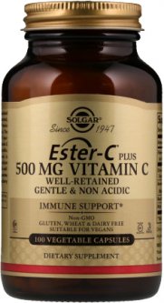 купить Витамины Solgar Витамин С Ester-C Plus 500 мг 100 капсул (033984010390)