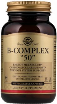 купить Витамины Solgar Витамины B-комплекс B-Complex "50" 100 капсул (033984011212)
